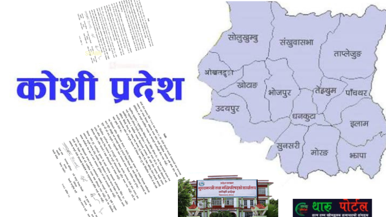 कोशी प्रदेशमा १२ भाषालाई सरकारी कामकाजको भाषा बनाउने विधेयक पारित, राजनीतिक दलहरूद्वारा स्वागत।थारू पाेर्टल